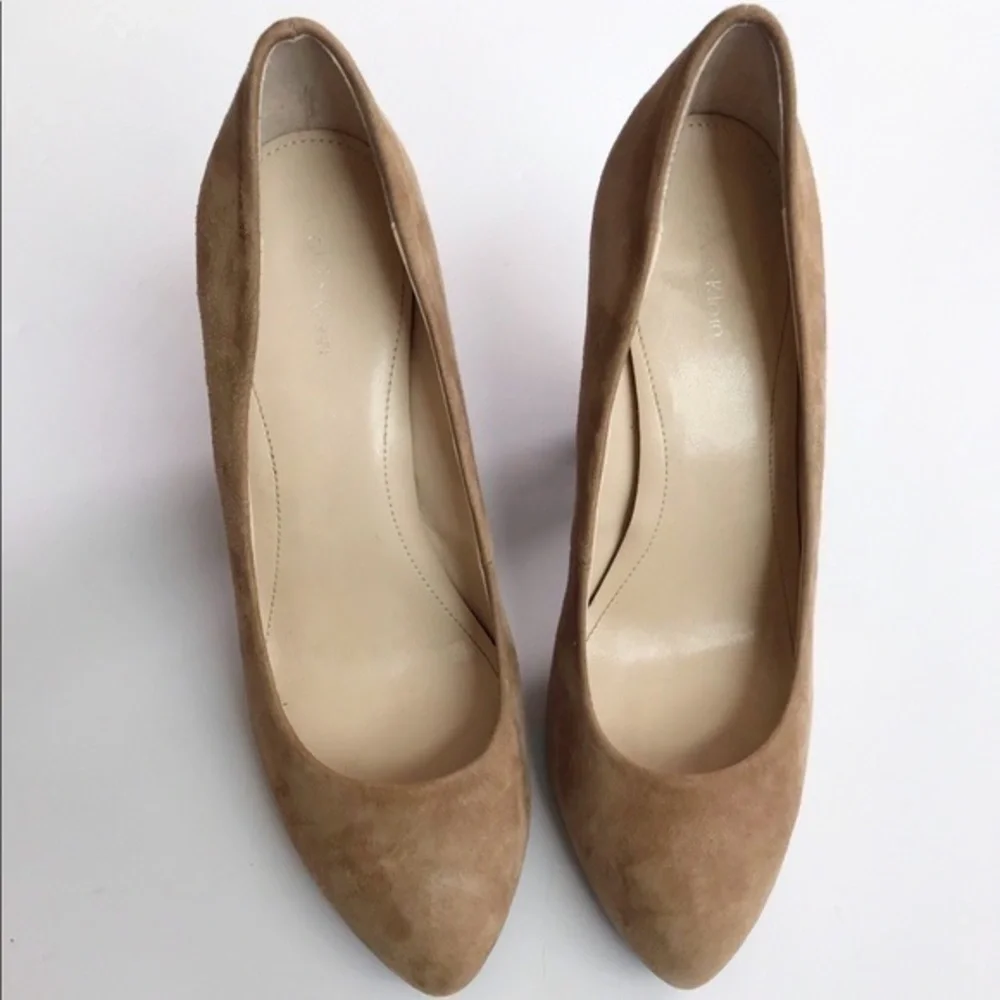 CALVIN KLEIN Platform Leather Pumps